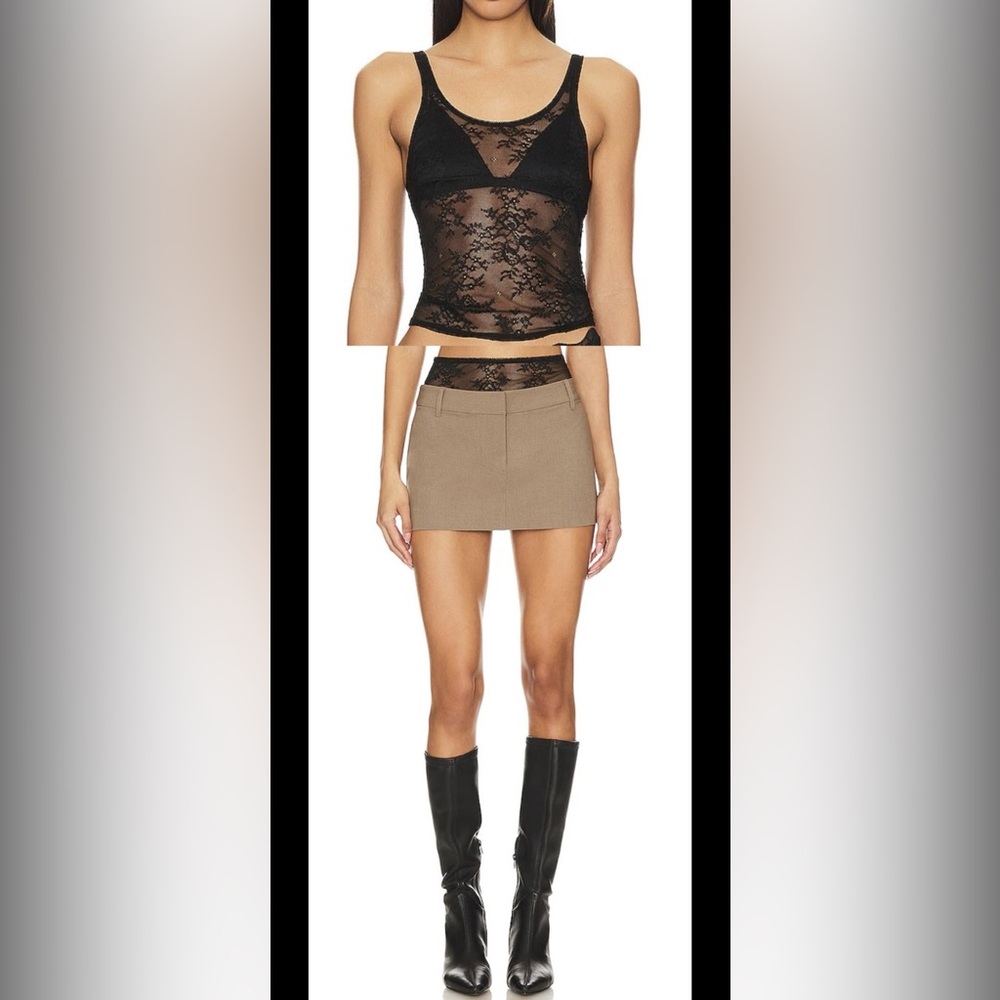 Bec + Bridge Avenida Lace Tank + Jewel Mini Skirt Set